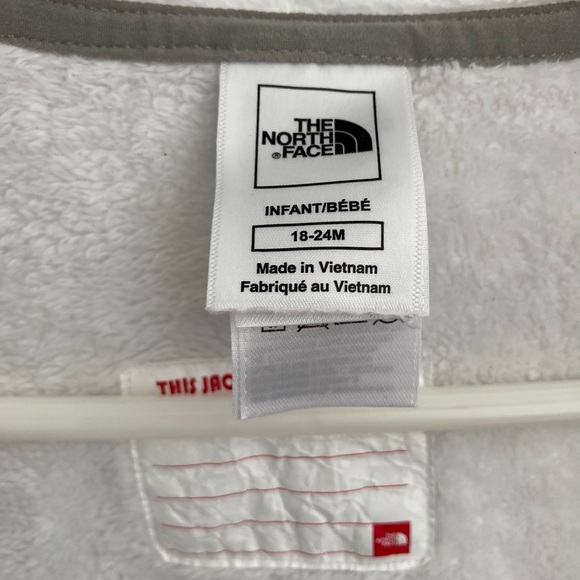 North Face “Buttery” Fleece Bunting 18-24 months White - Picture 4 of 4